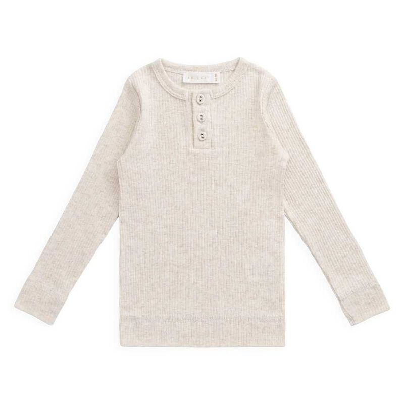 Jamie Kay Organic Cotton Modal LS Henley 3-5Y image number 0